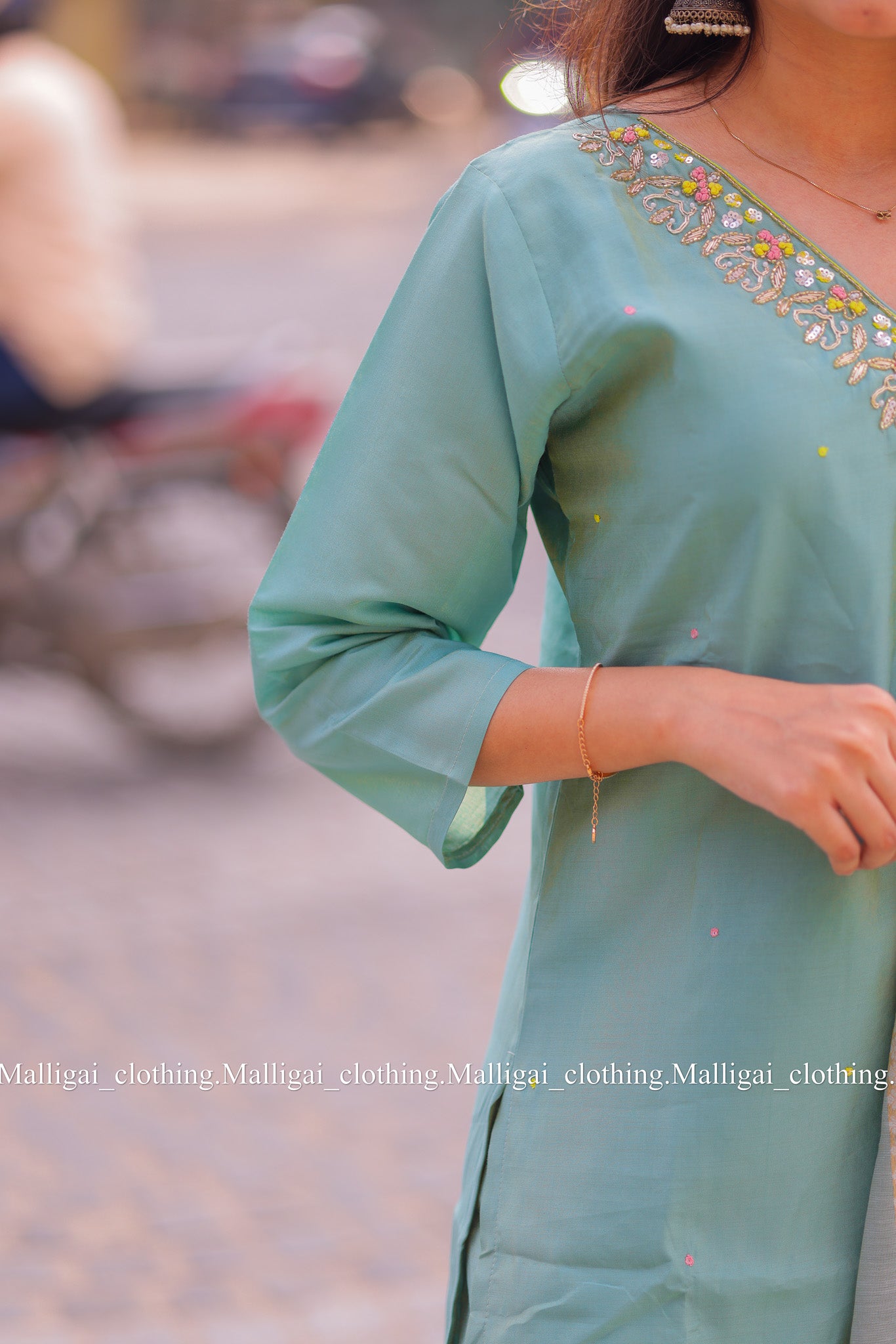 Roman Silk - Light blue