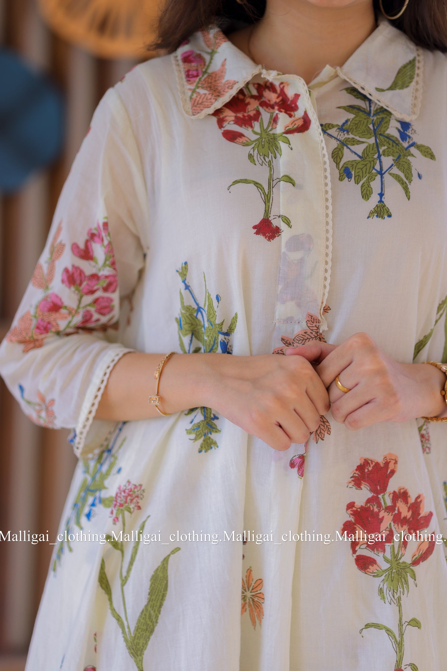 Floral Kurta Palazzo Kurta Set