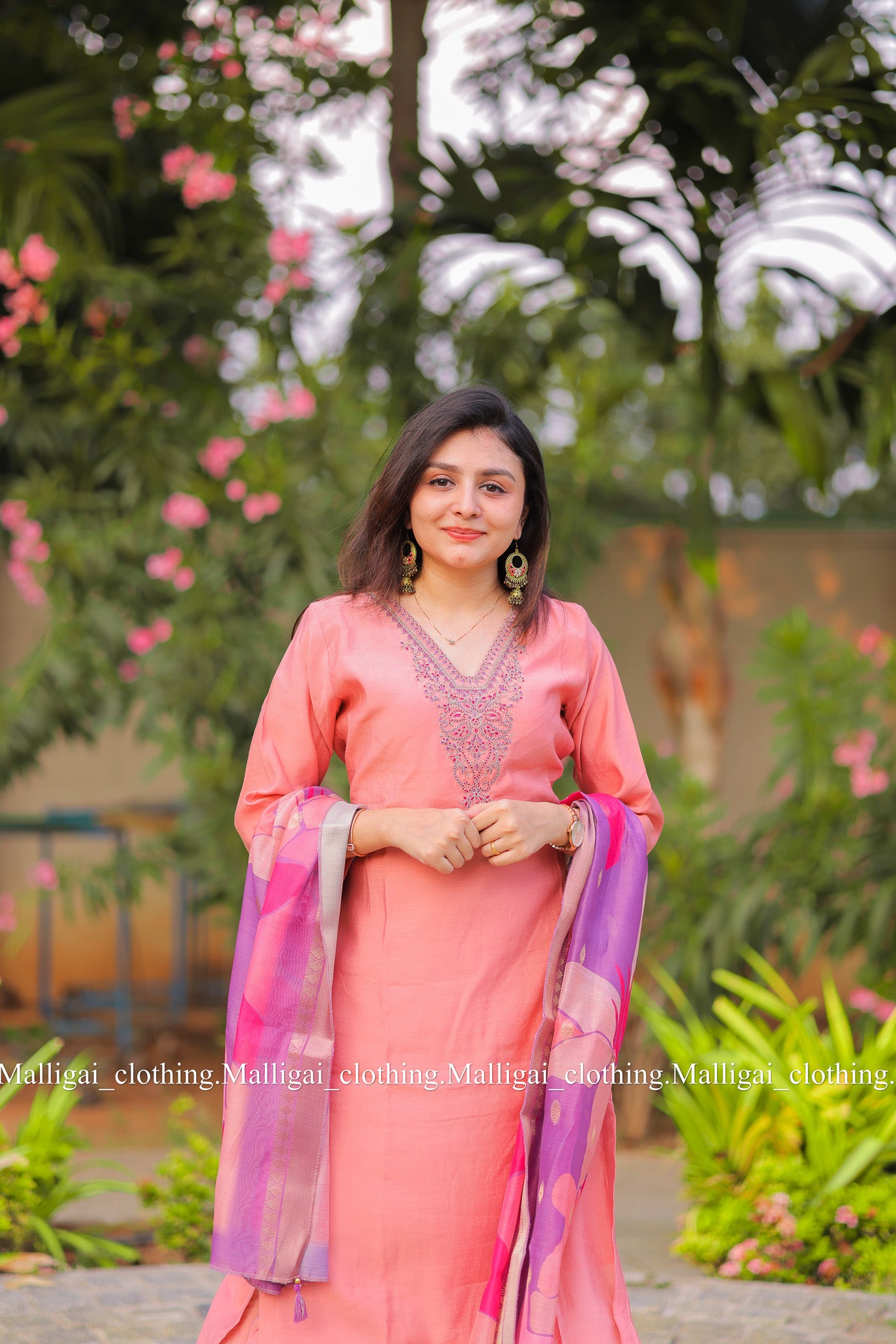Rainbow Silk Slub - Light Orange