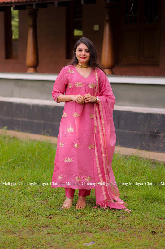 Chanderi Silk - Salwar suit