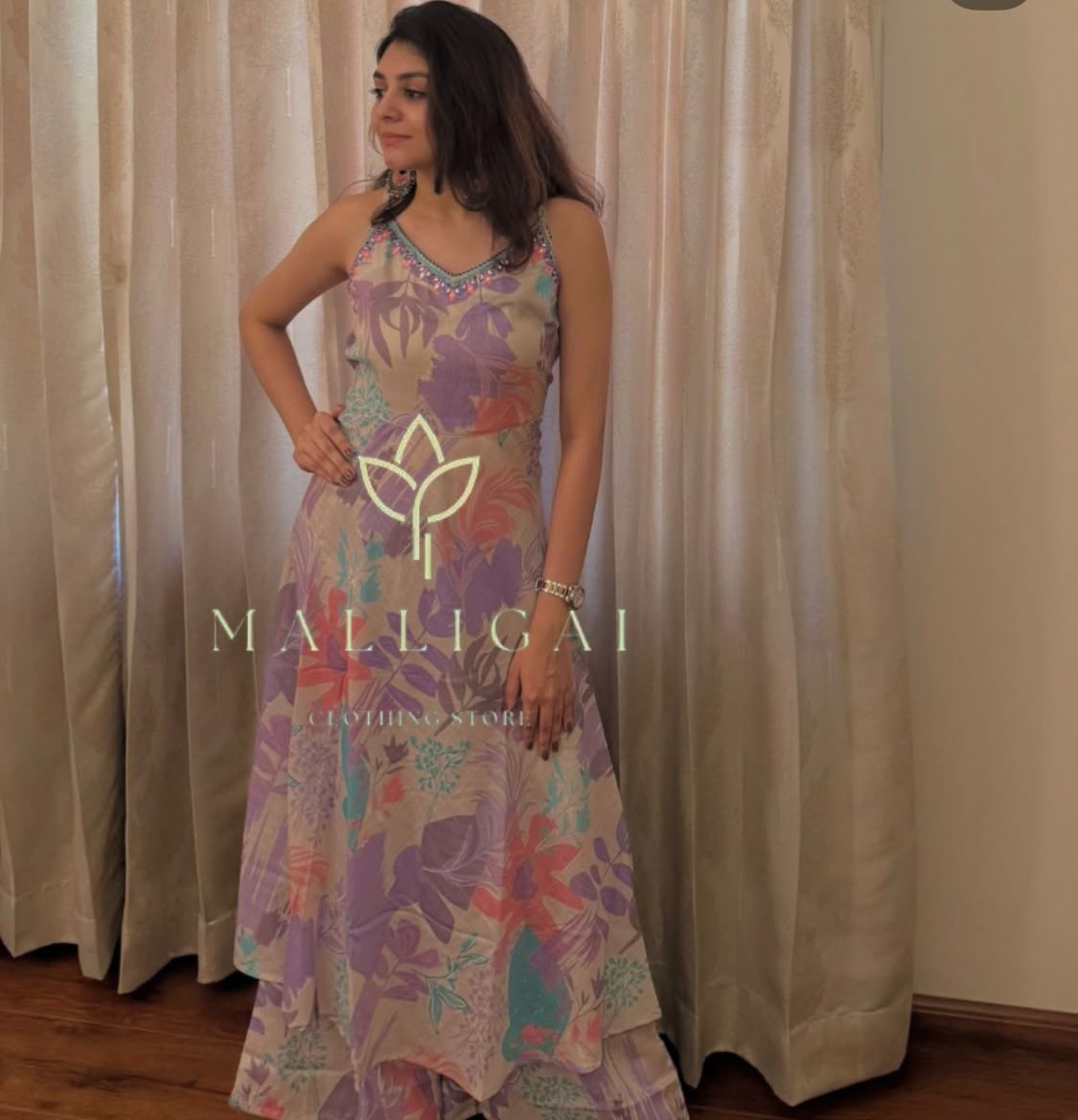 Cotton Sleeveless - Light Pink 3 piece salwar