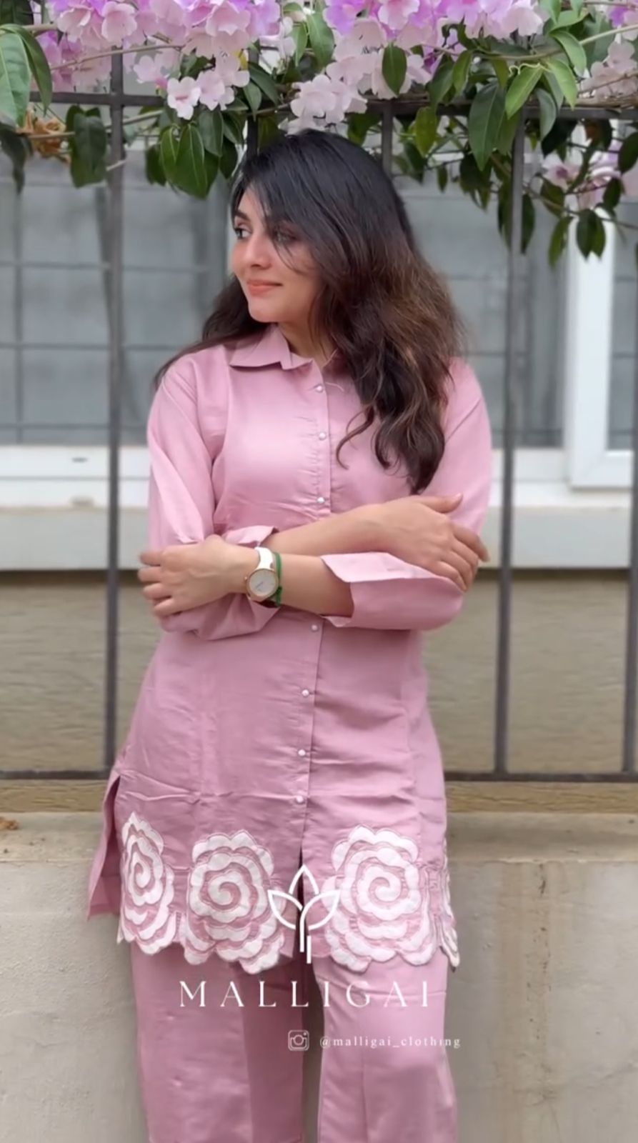 Pink Chanderi Silk - Co-ords