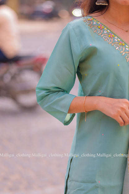 Roman Silk - Light blue