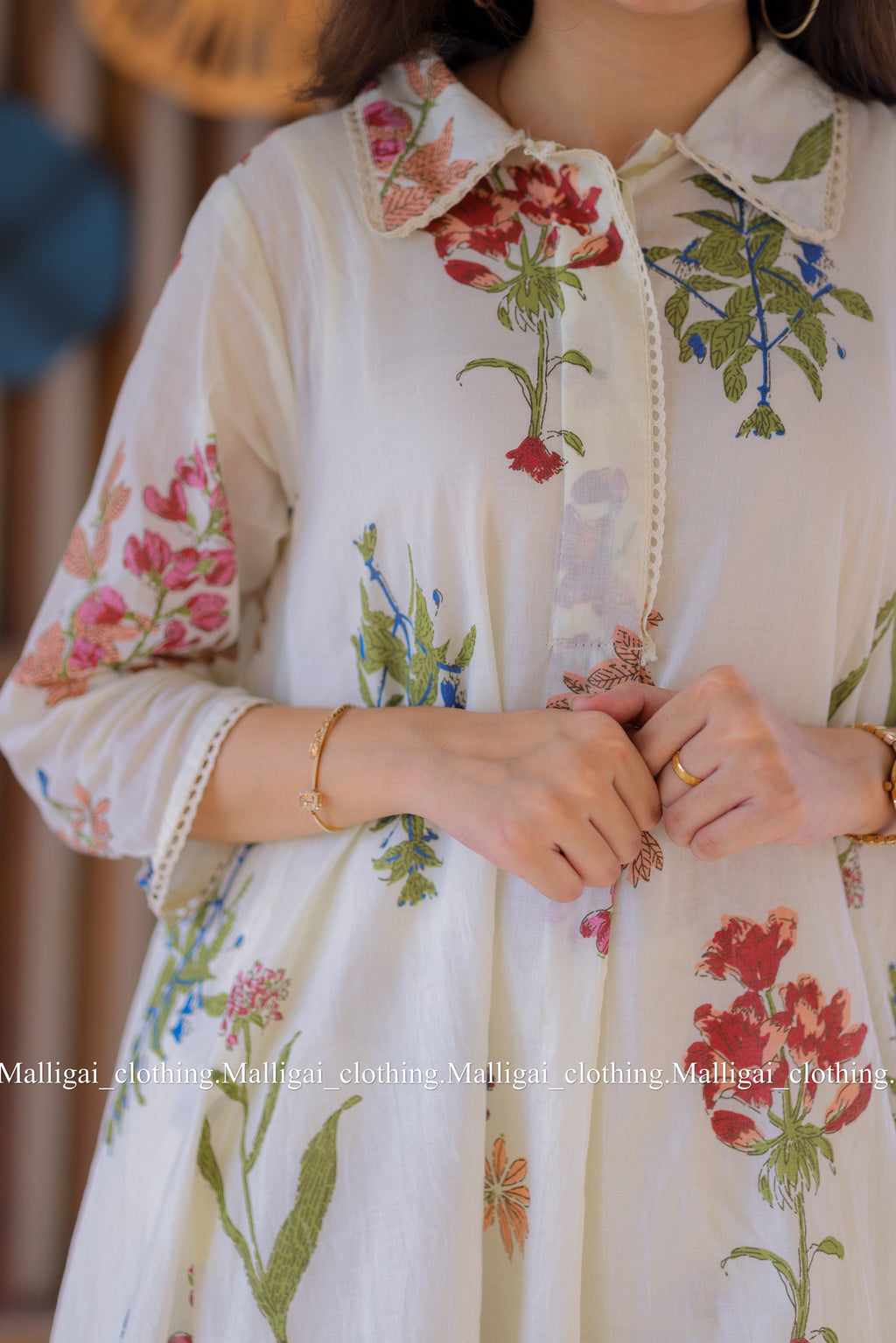 Floral Kurta Palazzo Kurta Set