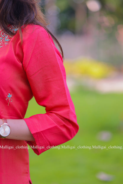 Roman Silk - Salwar Suit Red
