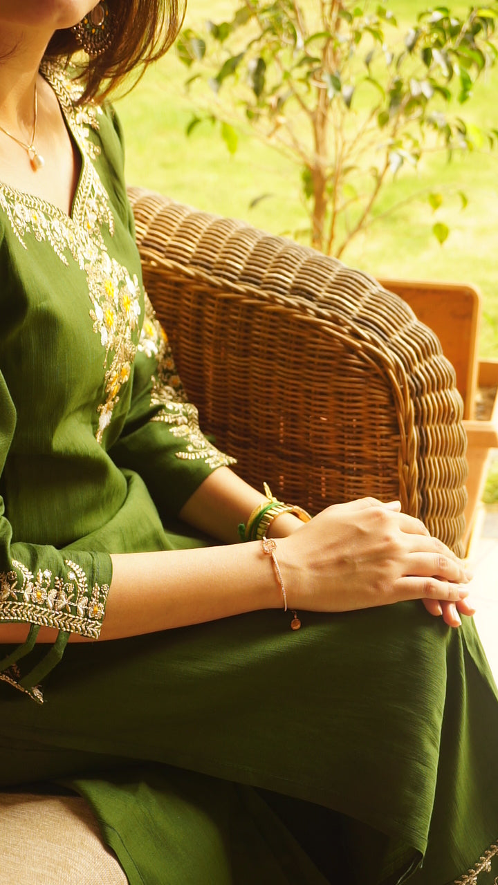 Bottle Green Salwar Suit