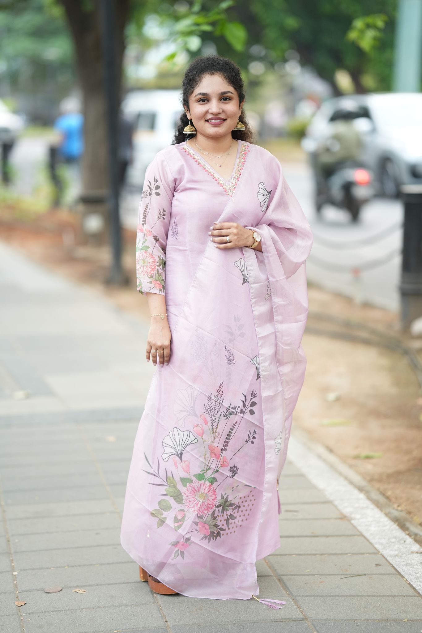 Tissue Shimmer Silk - Salwar Suit Light Pink