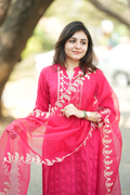 Silk blend - Chinon Salwar Suit