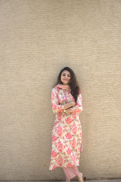 Cotton 3 Piece Sets Baby Pink