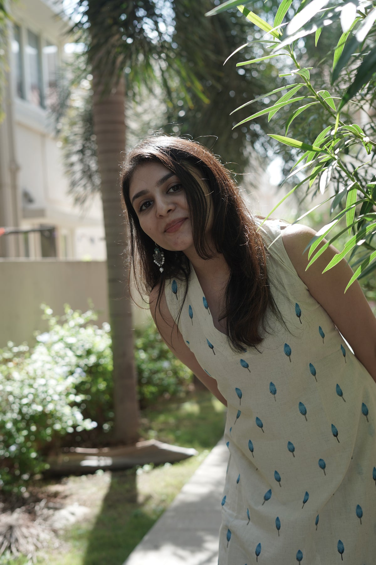 Khadi Cotton Floral Print Kurta Set | Elegant Co-ord Set