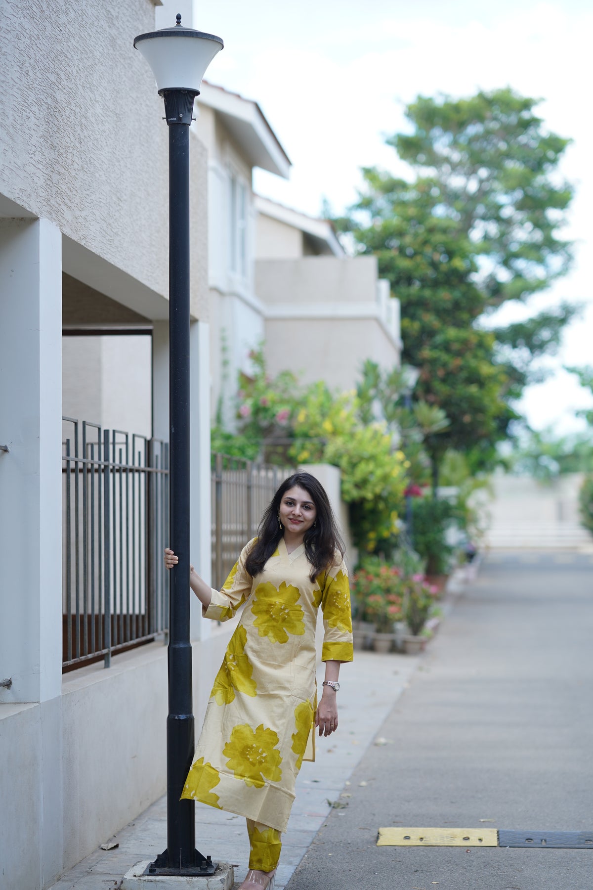 Pure cotton Floral Print Kurta Set | Elegant Co-ord Set