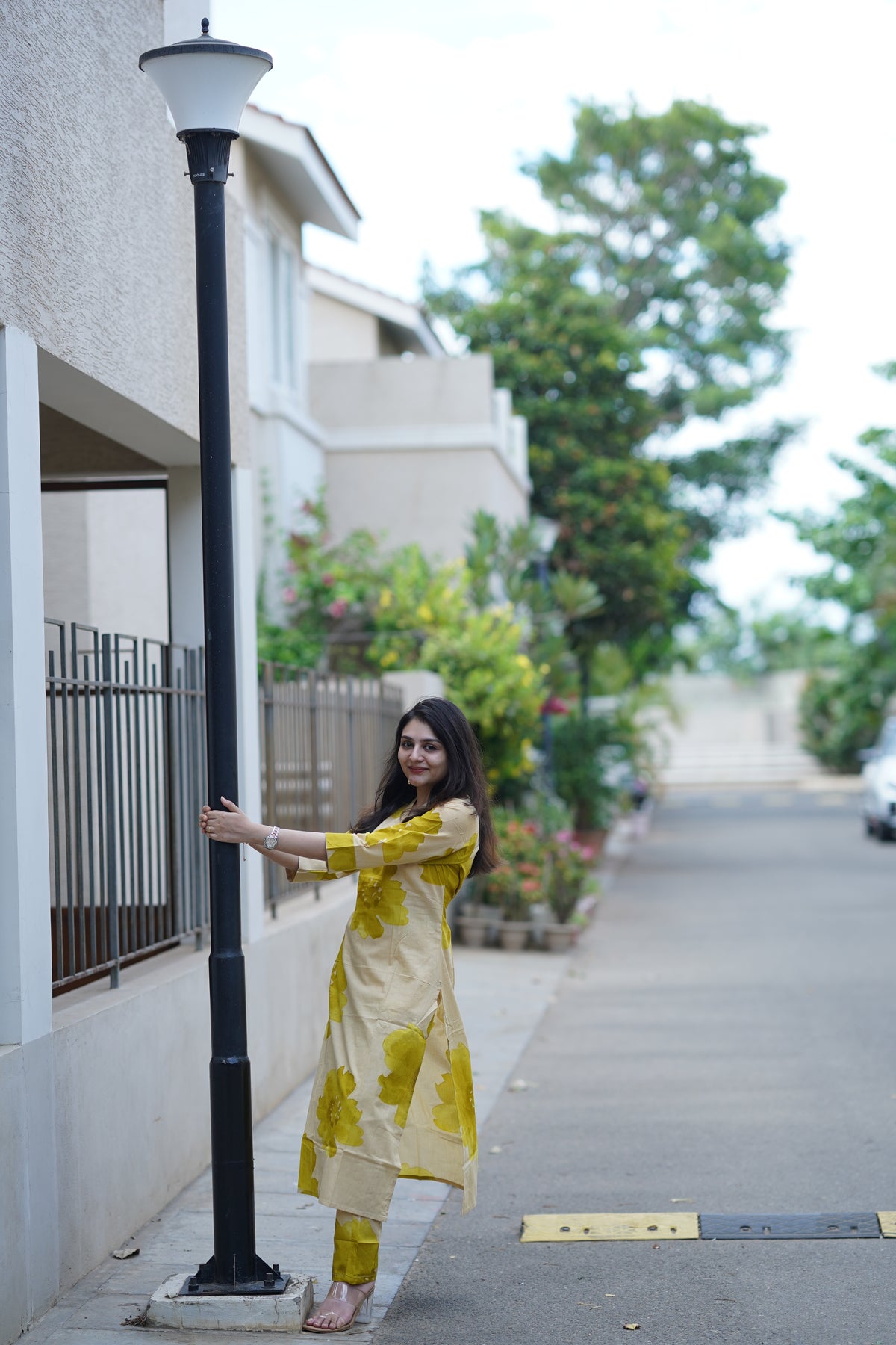 Pure cotton Floral Print Kurta Set | Elegant Co-ord Set