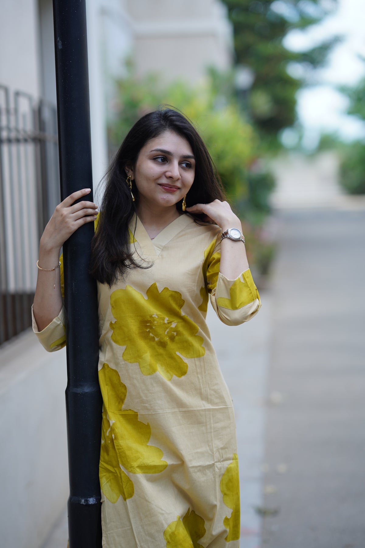 Pure cotton Floral Print Kurta Set | Elegant Co-ord Set