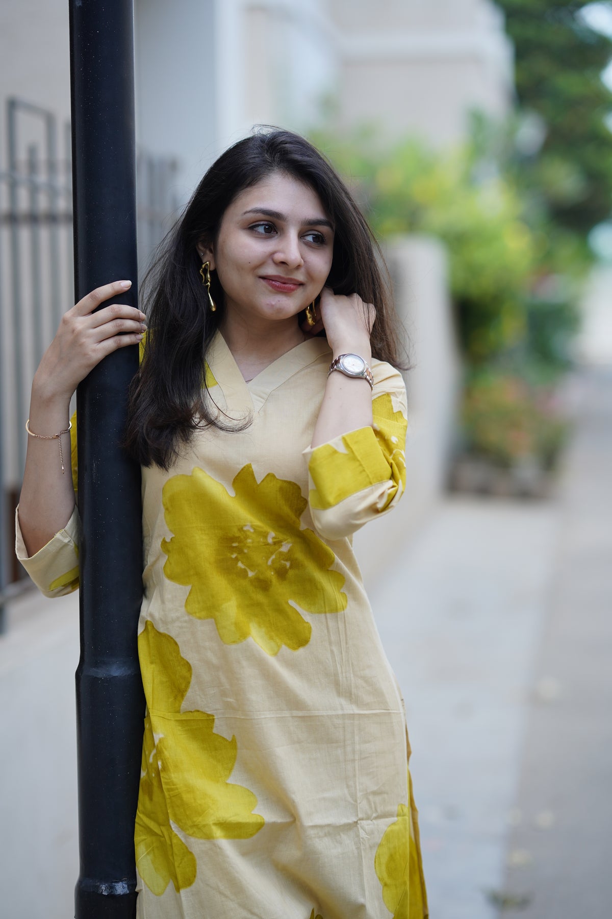 Pure cotton Floral Print Kurta Set | Elegant Co-ord Set