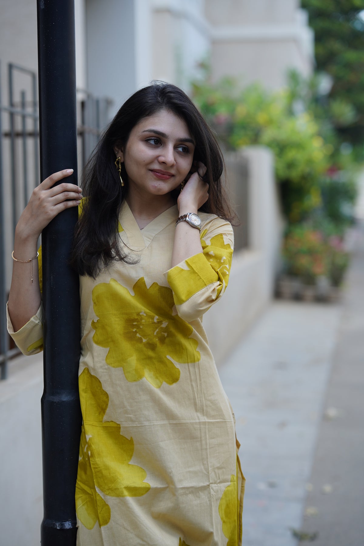 Pure cotton Floral Print Kurta Set | Elegant Co-ord Set