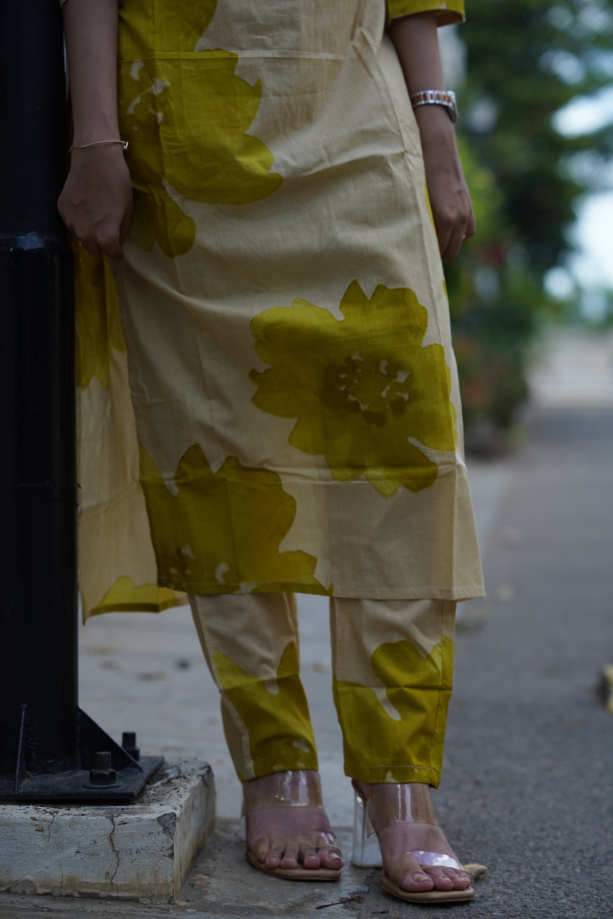 Pure cotton Floral Print Kurta Set | Elegant Co-ord Set