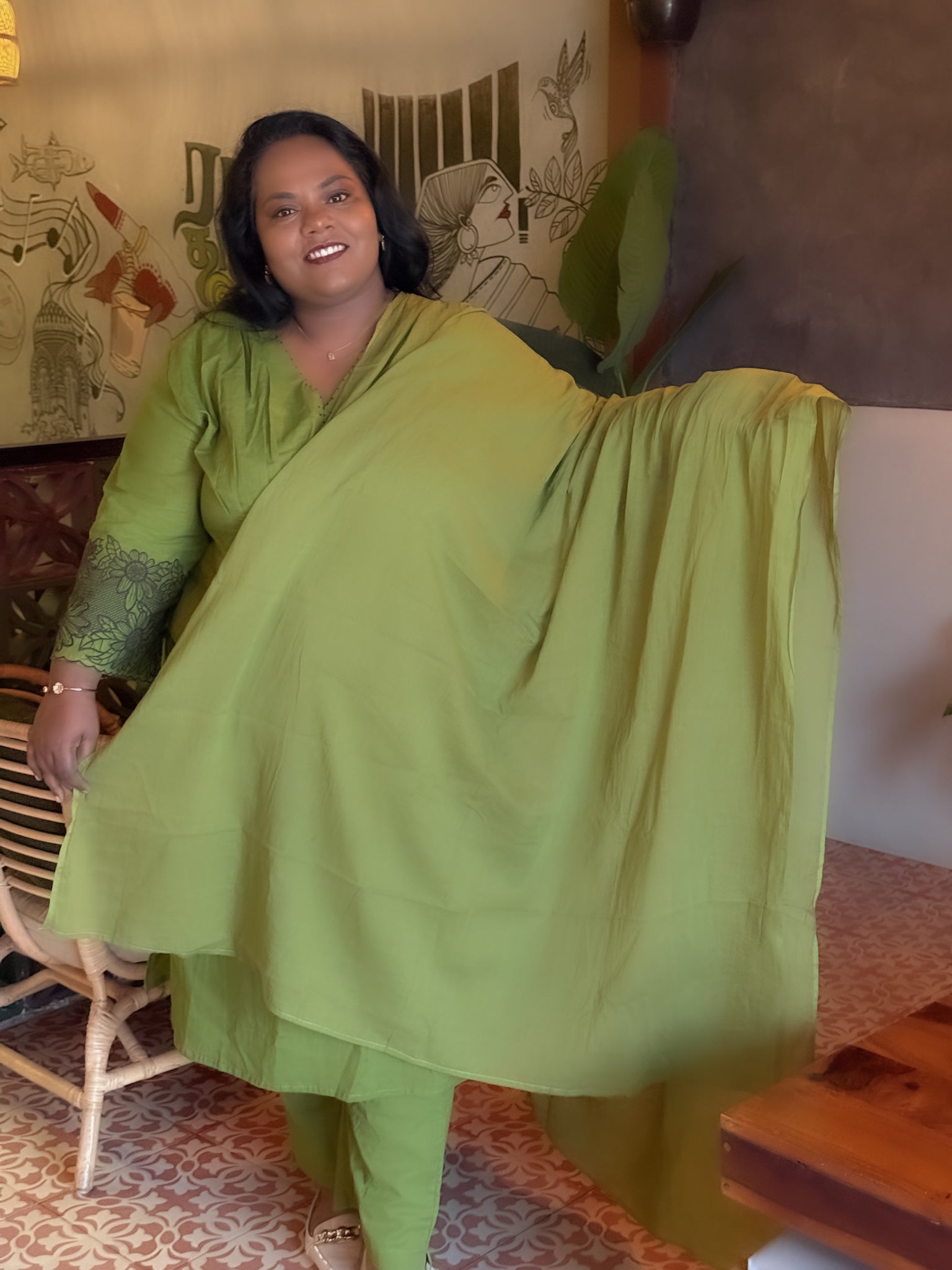 Pear Green Salwar Suit