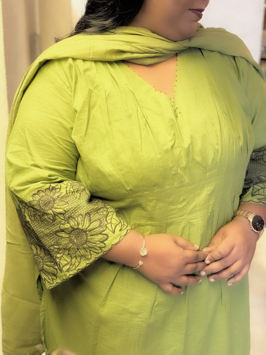 Pear Green Salwar Suit