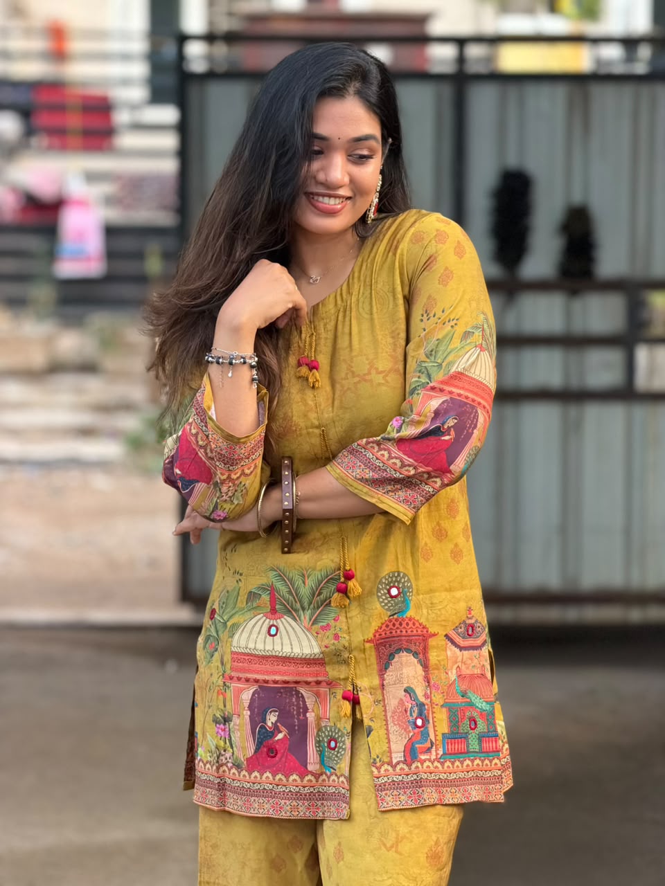 Printed Muslin Silk Co-ords