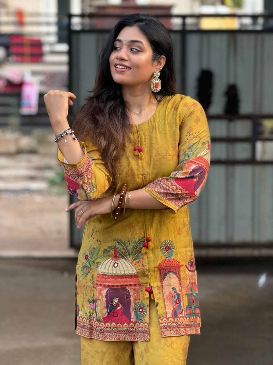 Printed Muslin Silk Co-ords