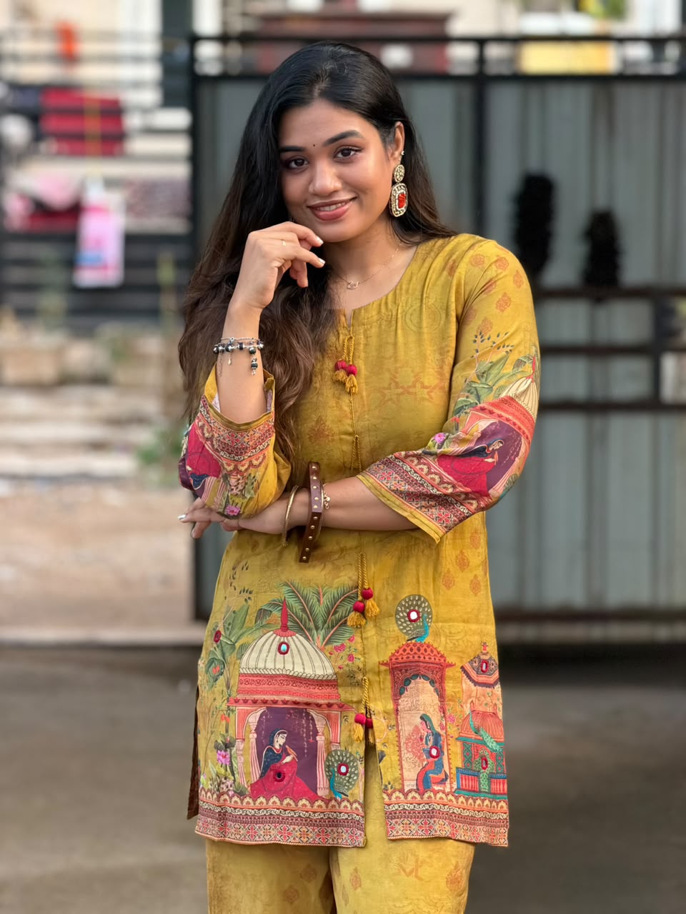 Printed Muslin Silk Co-ords