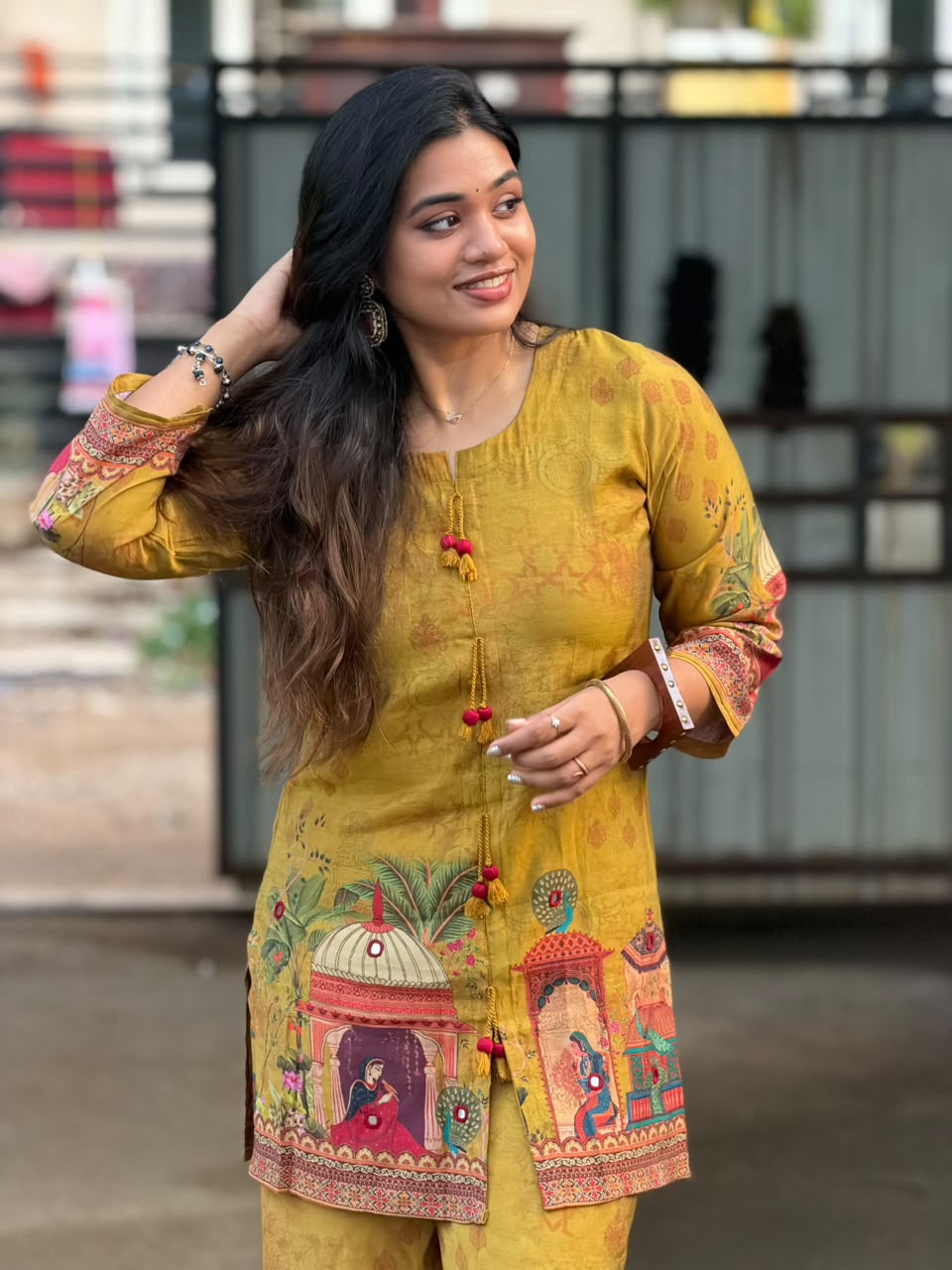 Printed Muslin Silk Co-ords