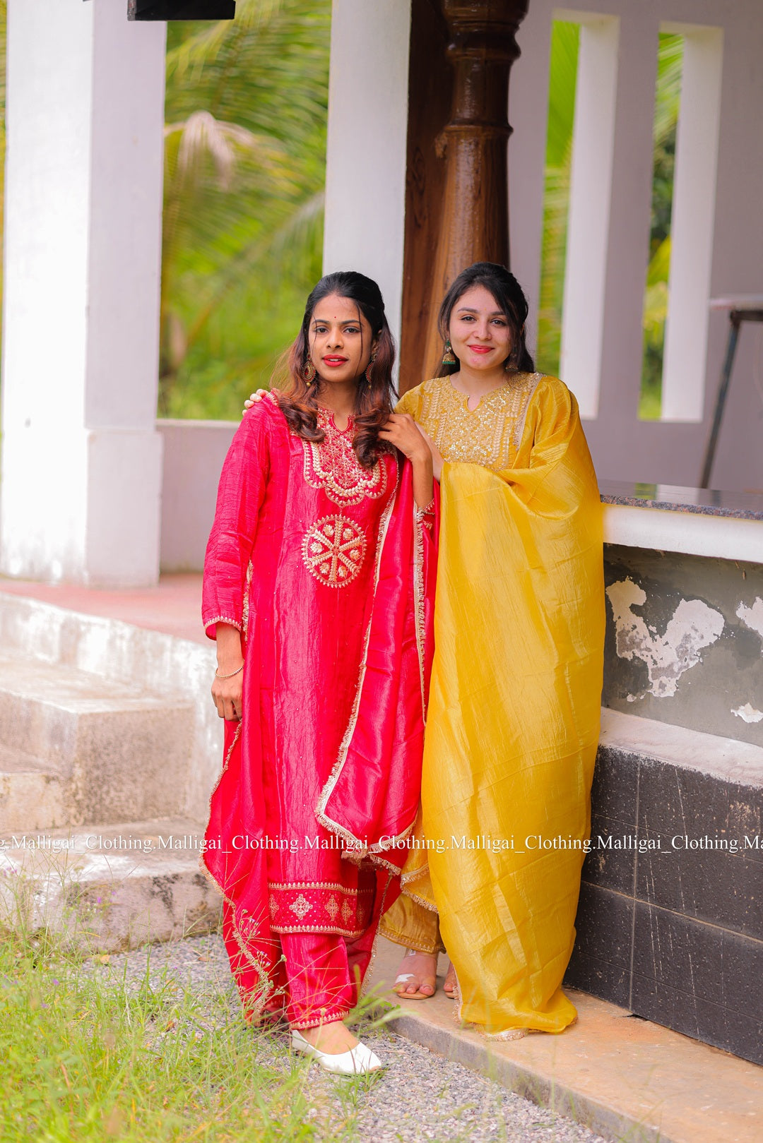 Red Tissue Pure Silk - with Lining