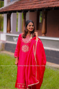 Red Tissue Pure Silk - with Lining