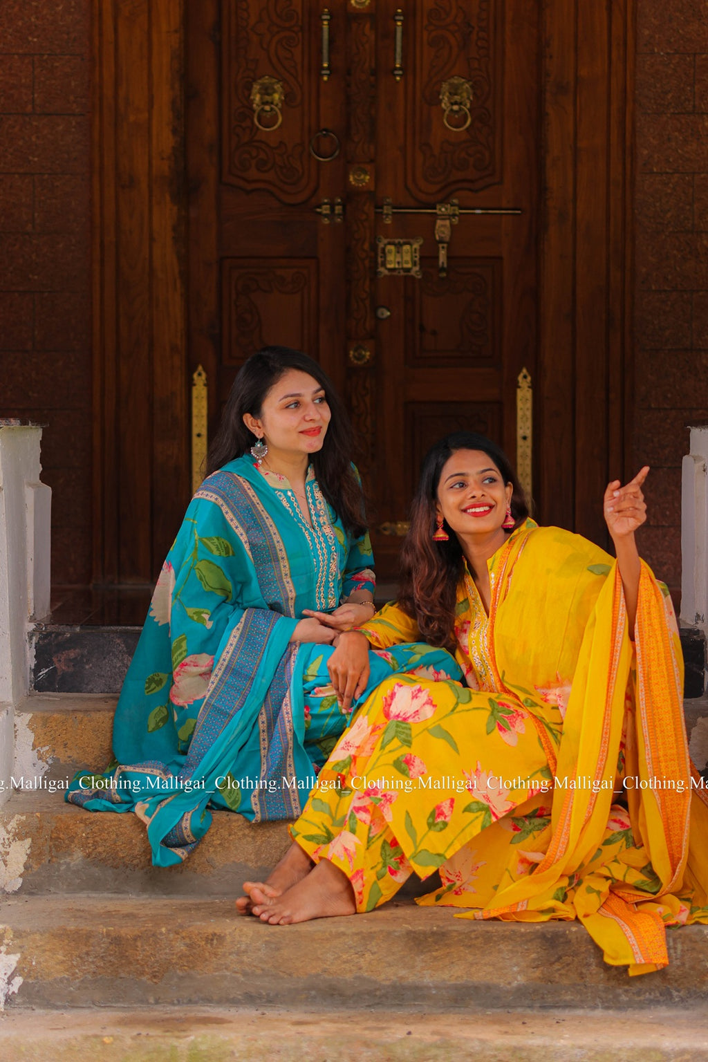 Yellow Cotton Salwar Suit - 3-piece salwar suit