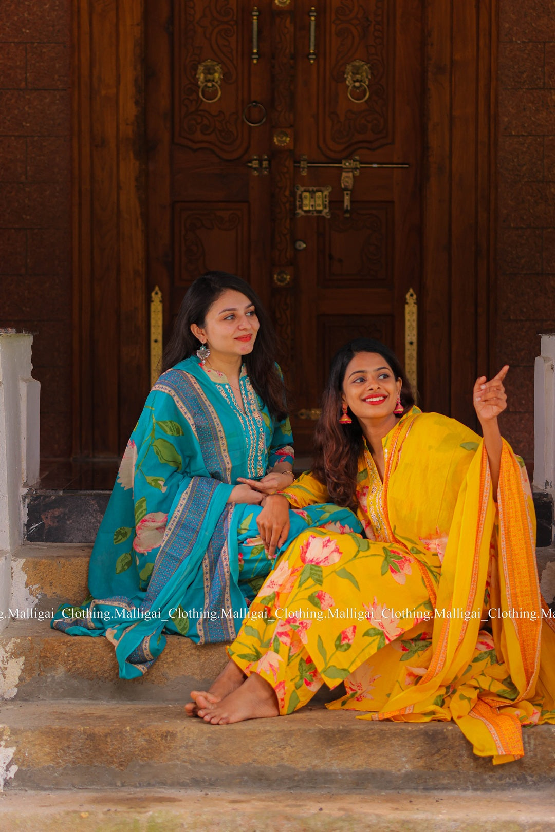 Yellow Cotton Salwar Suit - 3-piece salwar suit