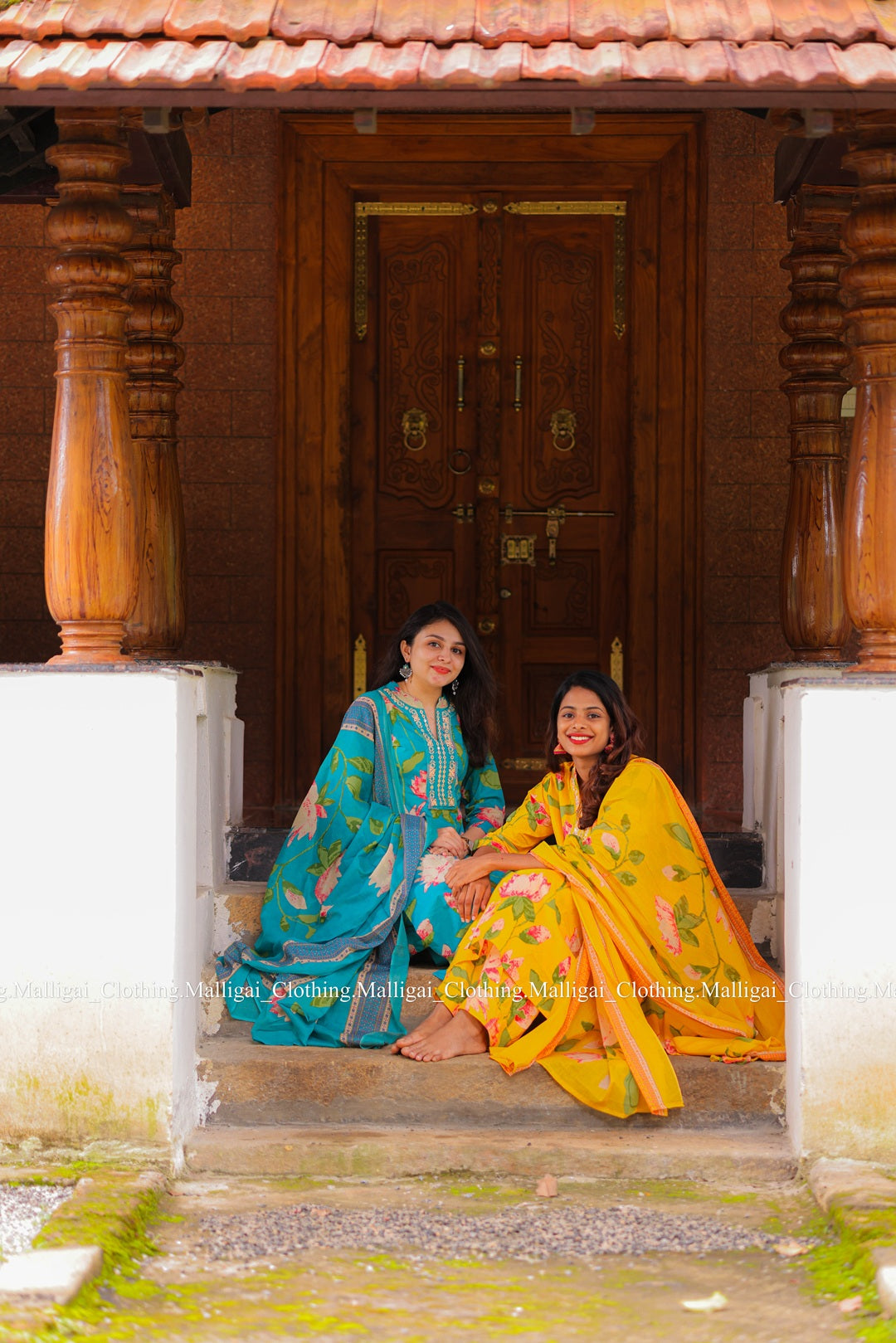 Yellow Cotton Salwar Suit - 3-piece salwar suit