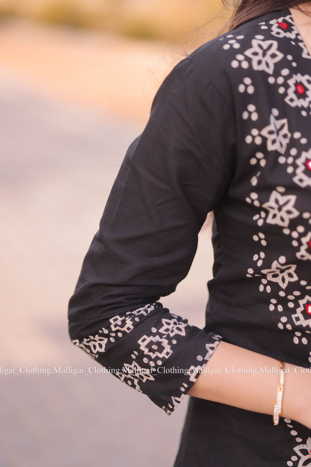 Cotton Salwar Suit - Black