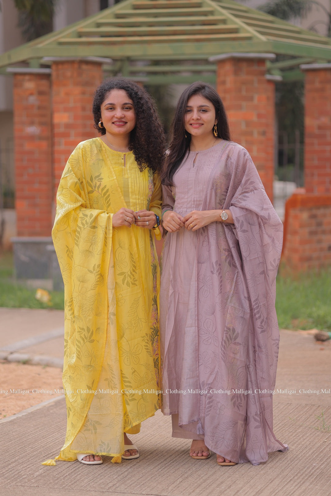 Chanderi Silk - 3 Piece Salwar Suit - Lavender