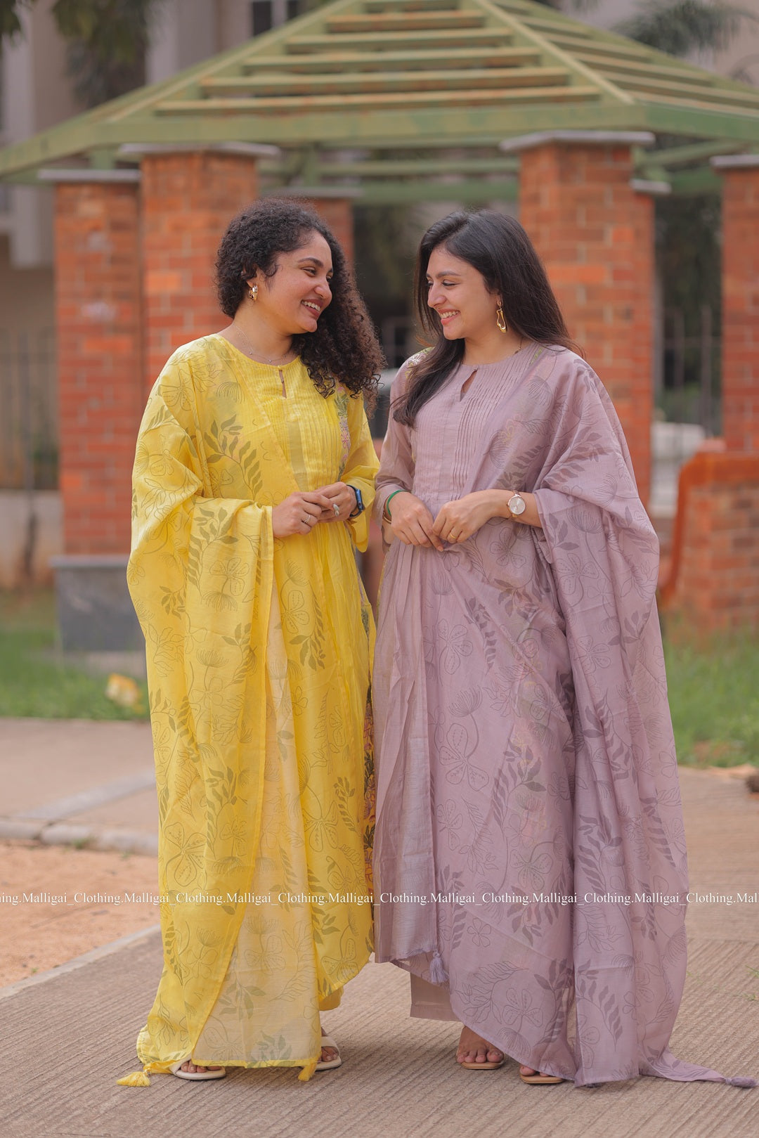 Chanderi Silk - 3 Piece Salwar Suit - Lavender