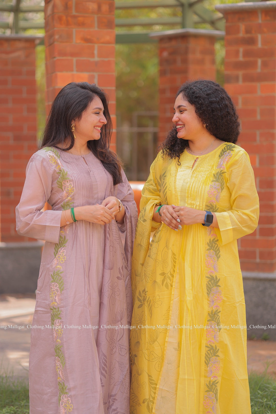 Chanderi Silk - 3 Piece Salwar Suit - Lavender