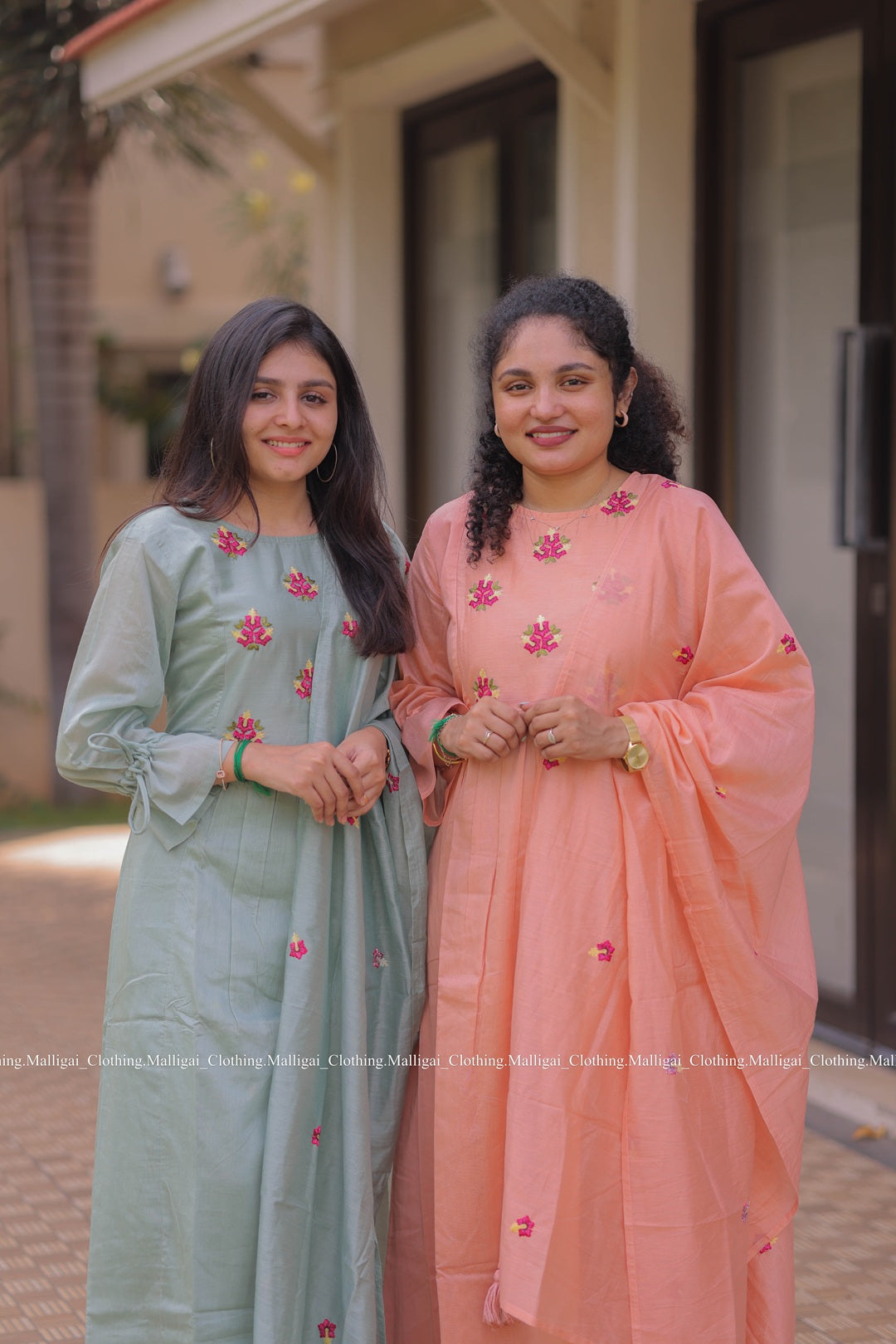 Peach Chanderi Silk - 3 Piece Salwar Suit