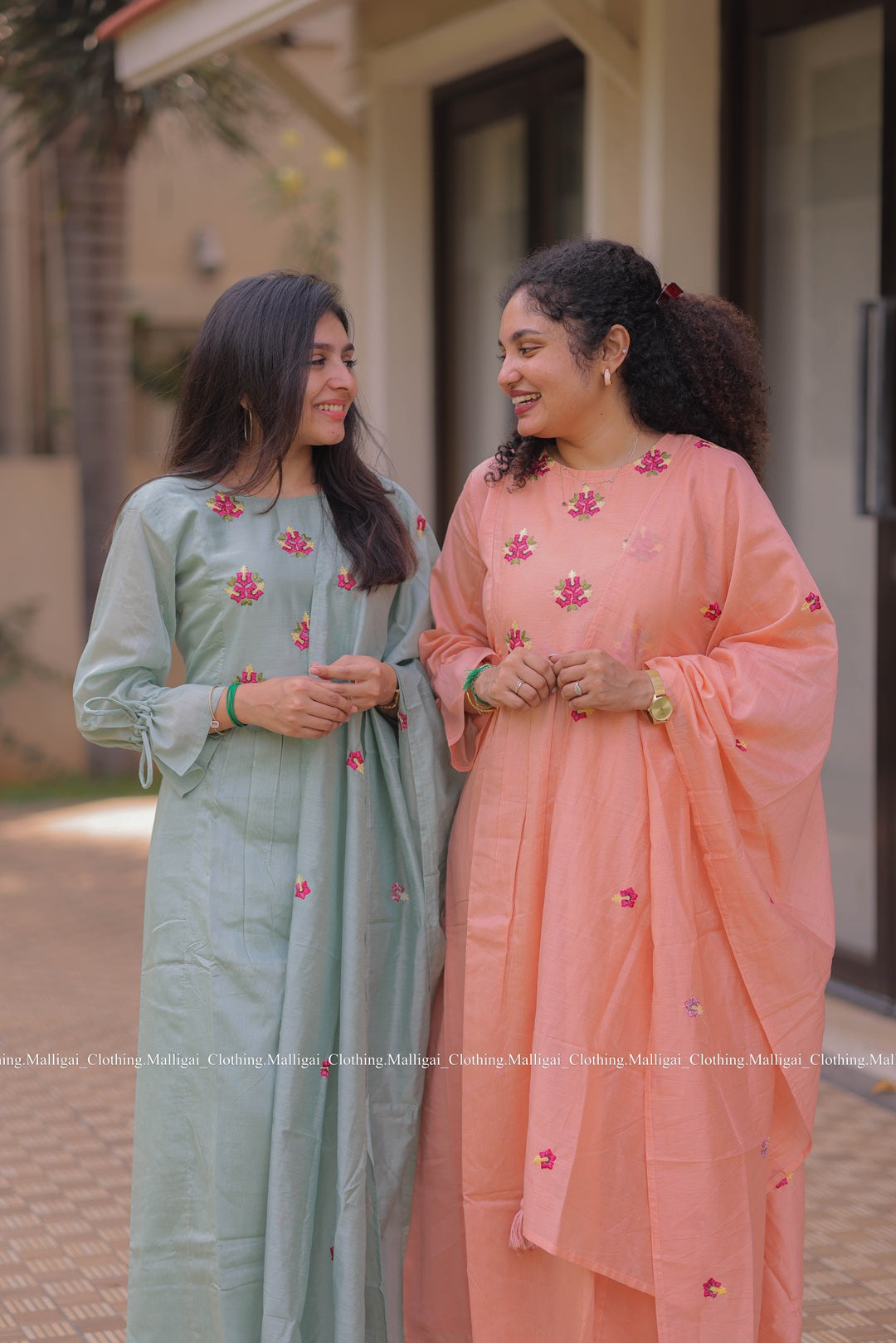Pastel Blue Chanderi Silk - 3 Piece Salwar Suit
