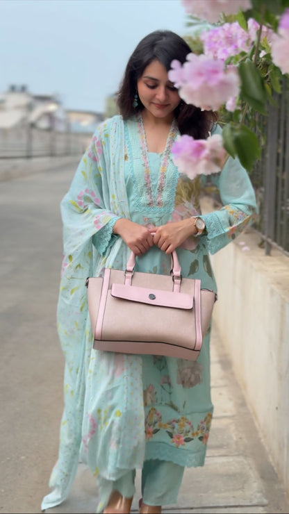 Light Blue - 3 Piece Salwar Suit